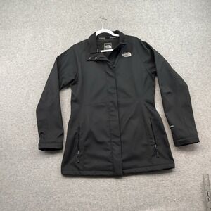 Women's The North Face Black Full Zip Apex Barrier Soft Shell Jacket Size L Long